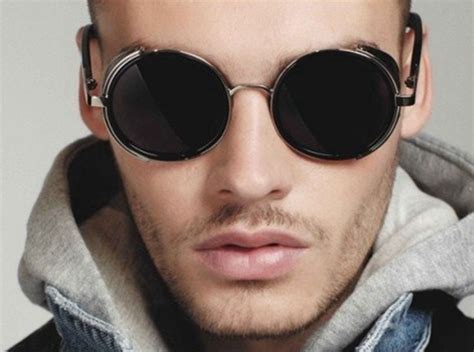 round retro sunglasses mens